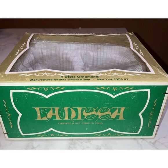 Box Only Vintage LANISSA Ornaments Handcrafted In W. Germany - Picture 2 of 7
